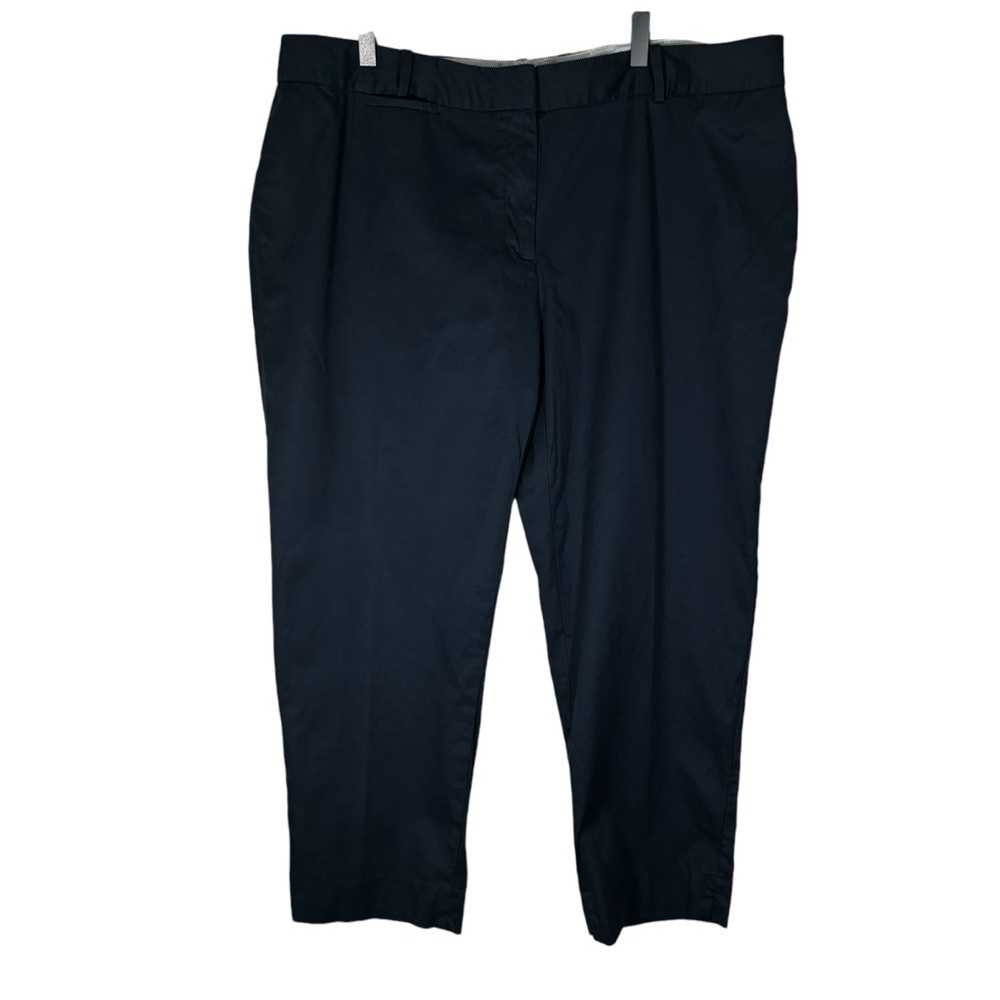 Talbots Woman Heritage Navy Blue Cropped Pants Size 16W